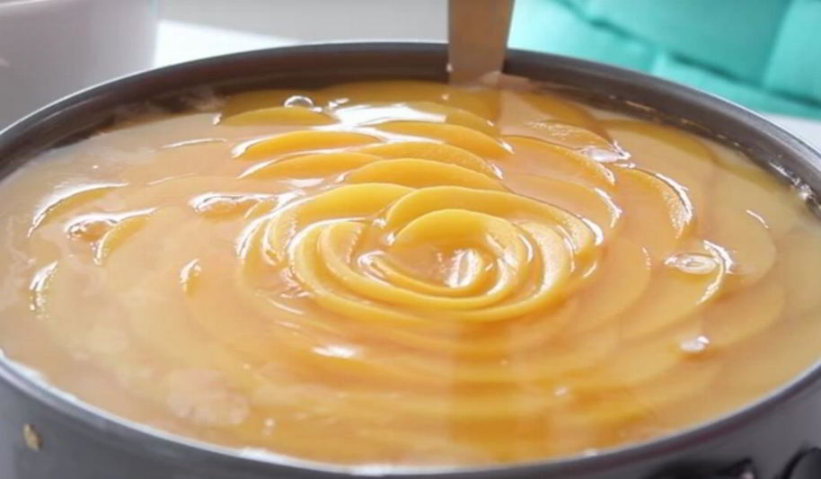 Рецепт чизкейка с персиками