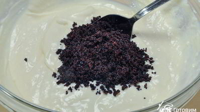 чизкейк с яблоками и маком