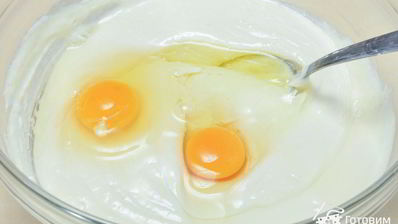 чизкейк с яблоками и маком