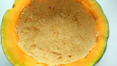 чизкейк в тыкве паутинка