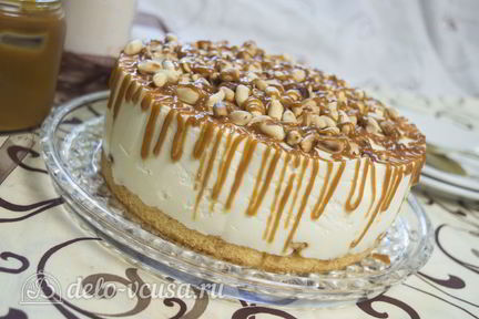 Карамельный чизкейк без выпечки