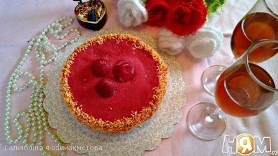 клубничный чизкейк без сыра