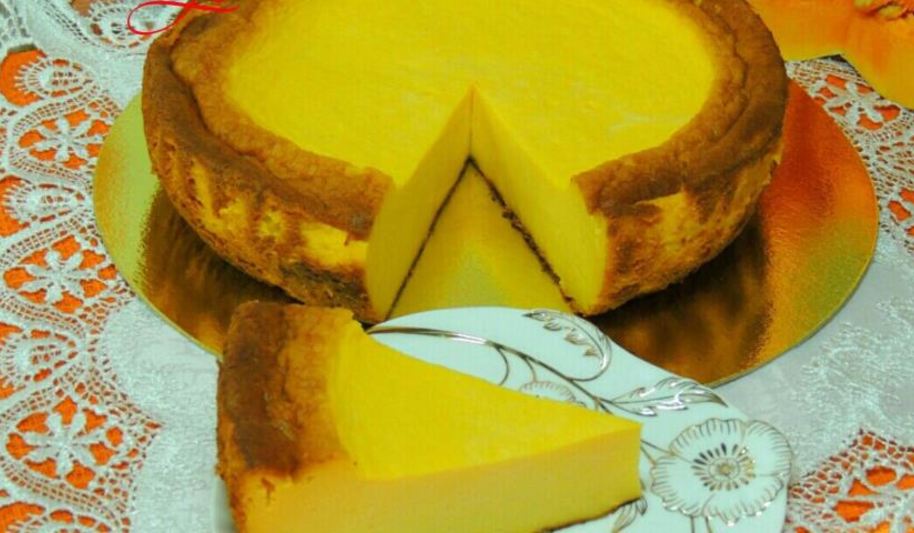 Рецепт ленивого тыквенного чизкейка в мультиварке