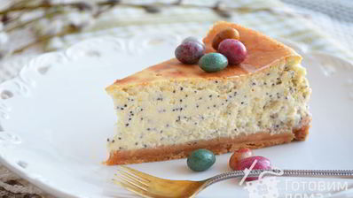 марципановый чизкейк с маком