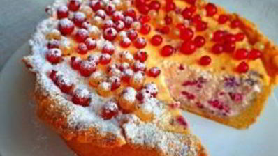 нежный малиновый чизкейк с хрустящей корочкой