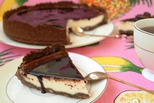 Сырный чизкейк с шоколадом