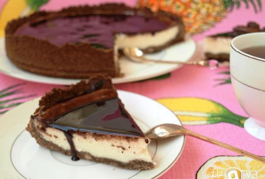 Сырный чизкейк с шоколадом
