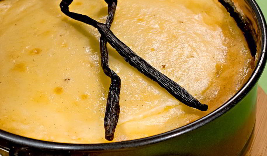 Рецепт ванильного чизкейка с грецкими орехами