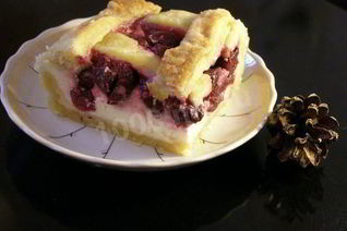 Вишневый вкусный чизкейк с вишней