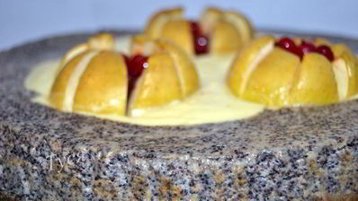 яблочно-маковый чизкейк
