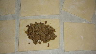 домашние слойки с печенью