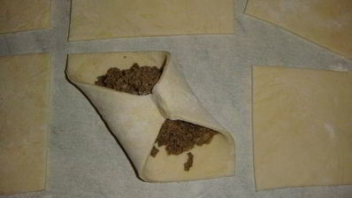 домашние слойки с печенью