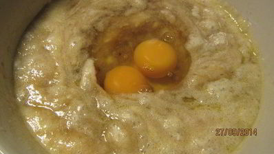 бананово-медовый кекс с цельнозерновой мукой