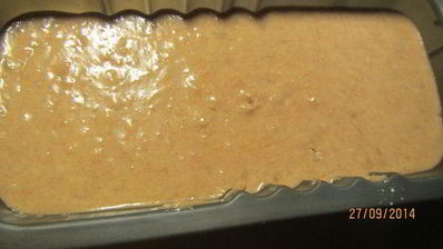 бананово-медовый кекс с цельнозерновой мукой