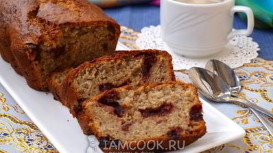 банановый кекс с вишней