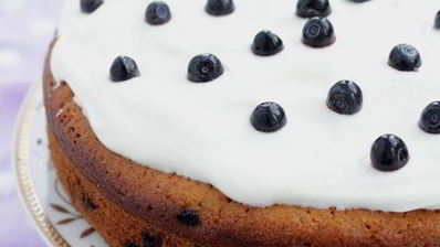 кекс с черникой