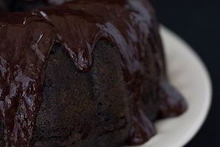 Кекс с ежевикой