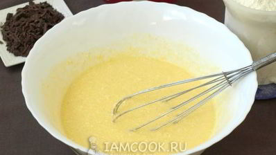 кекс с грушами и шоколадом