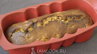 кекс с грушами и шоколадом