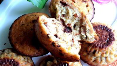 кексы-маннички с творогом и бананом