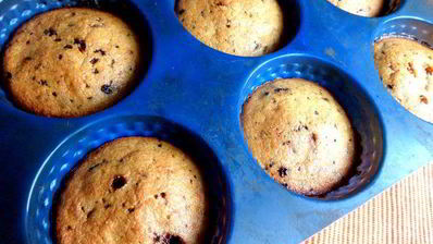 кексы-маннички с творогом и бананом