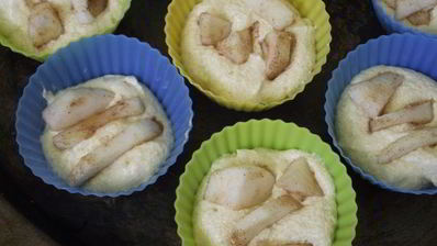 кексы с яблоками и корицей