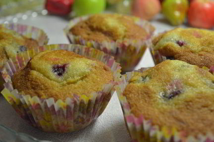 Кексы со смородиной