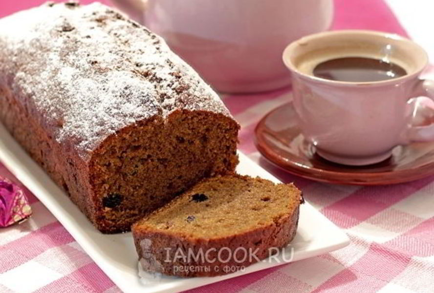 Кофейный кекс с изюмом