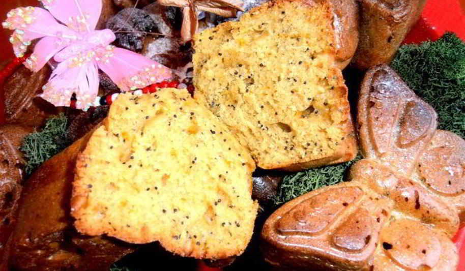 Рецепт макова-цитрусовых кексы бабочки прилетели