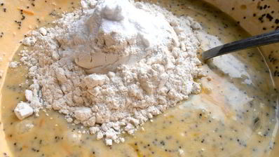 маково-цитрусовые кексы бабочки прилетели