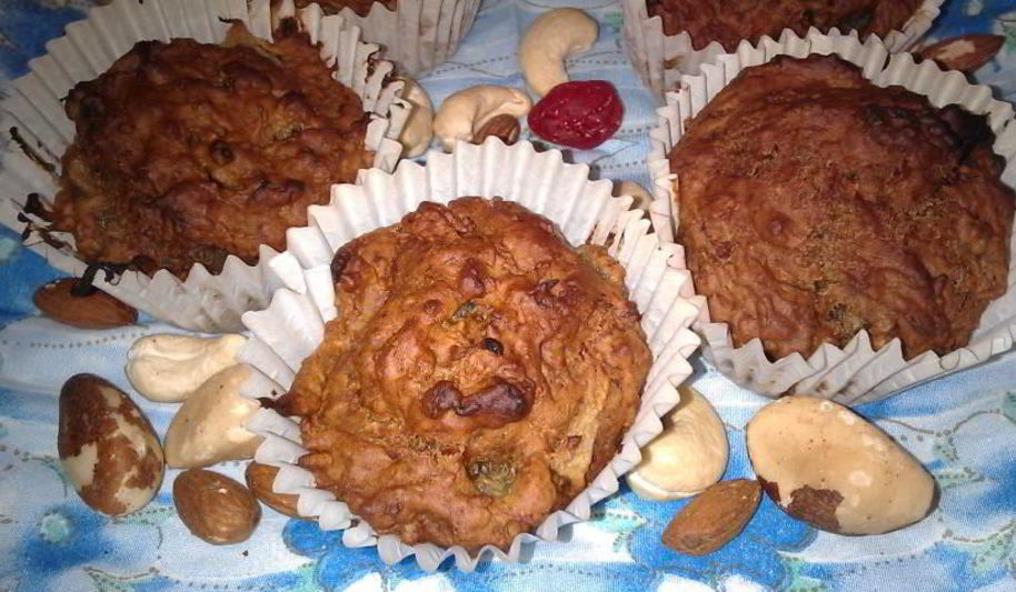 Рецепт постных кексов с морковью и грушей