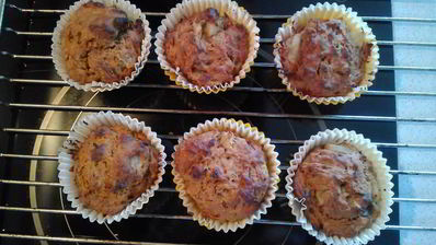 постные кексы с морковью и грушей