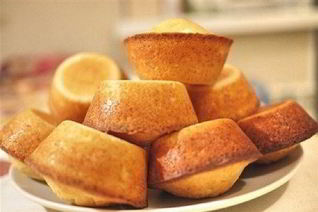 Простой кекс из творога