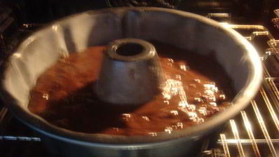 шоколадно-вишневый кекс