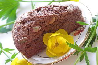 Шоколадные кексы с фисташками