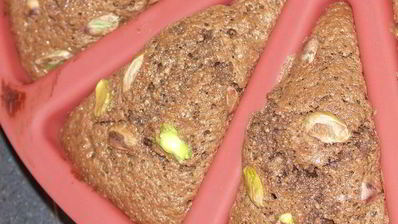 шоколадные кексы с фисташками