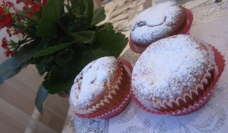 Рецепт творожных кексов с заварным ванильным кремом