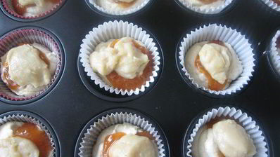 творожные кексы с заварным ванильным кремом