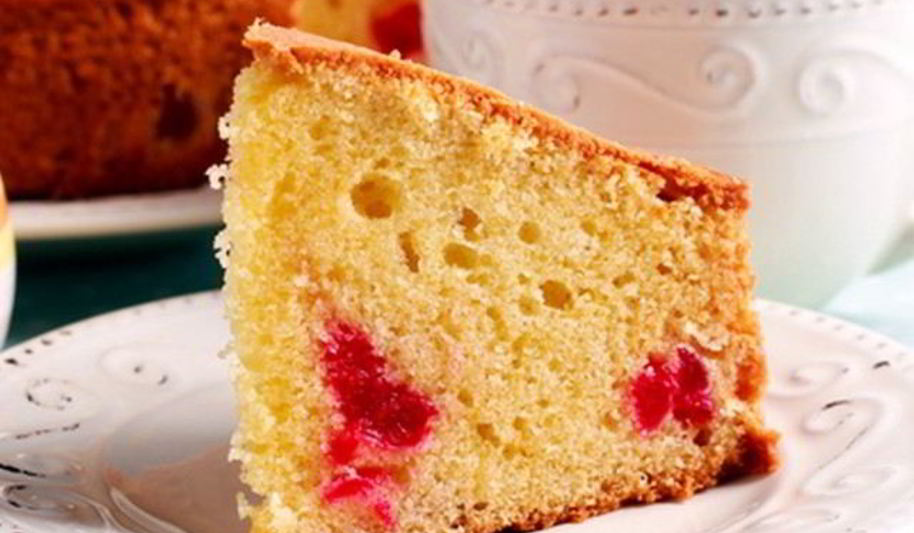 Рецепт вишневого кекса на молоке