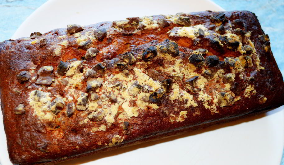 Рецепт бананового хлеба с шоколадом и грецкими орехами