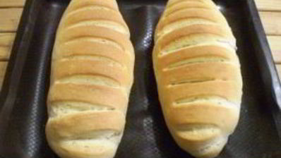 батон в духовке