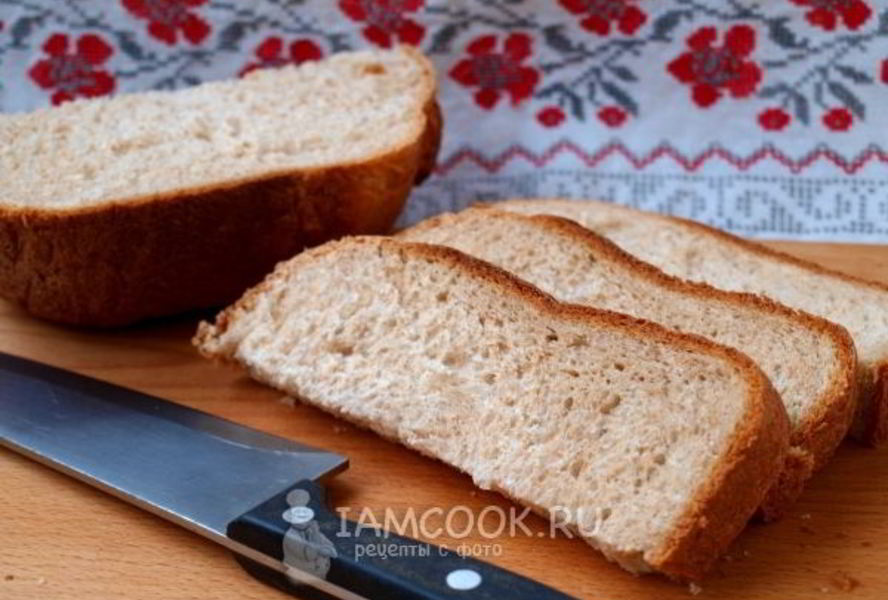 Белый хлеб с отрубями в хлебопечке