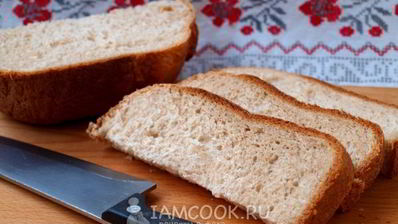 белый хлеб с отрубями в хлебопечке