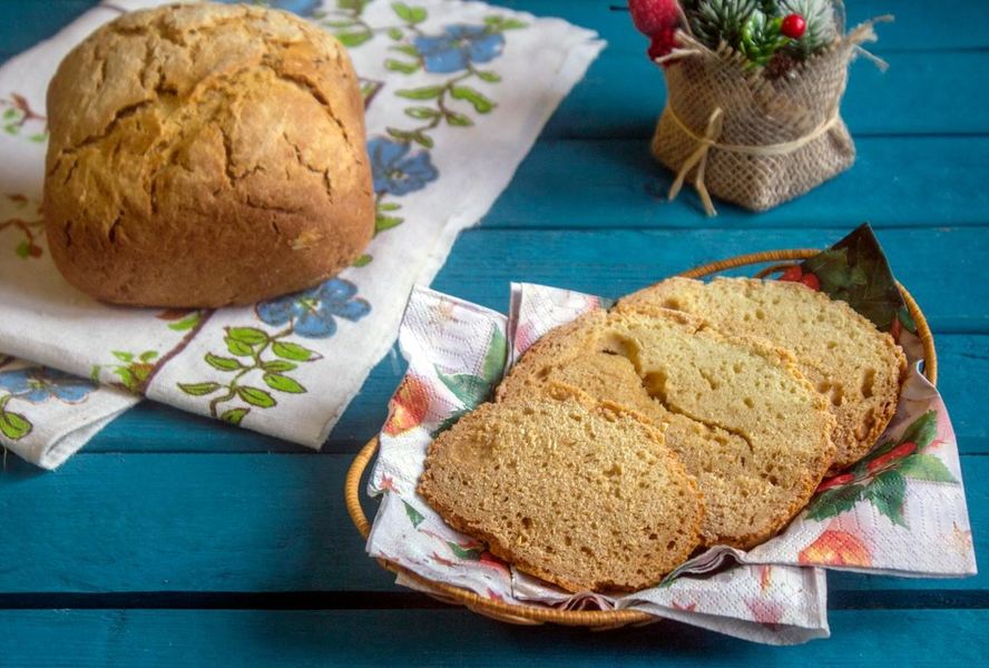 Бездрожжевой хлеб в хлебопечке