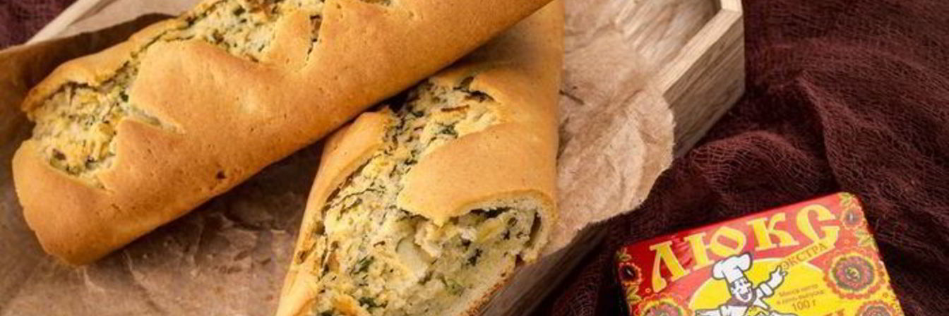 Чесночный хлеб с зеленью