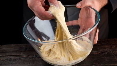 чесночный хлеб с зеленью