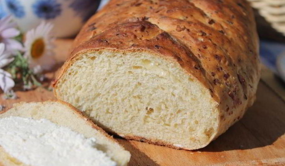 Рецепт горчичного хлеба на твороге с сыром