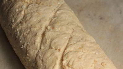 горчичный хлеб на твороге с сыром