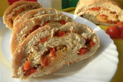 Итальянский хлеб с моцареллой