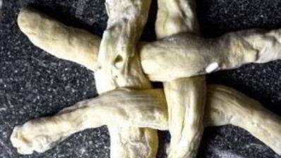 хала с яблоками и медом